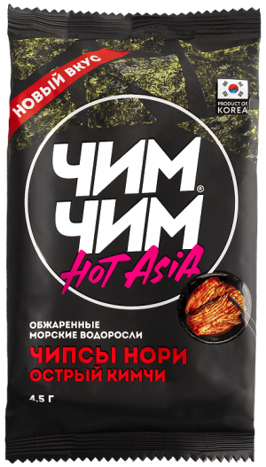 Чипсы нори  Острый Кимчи 4,5г Чим Чим