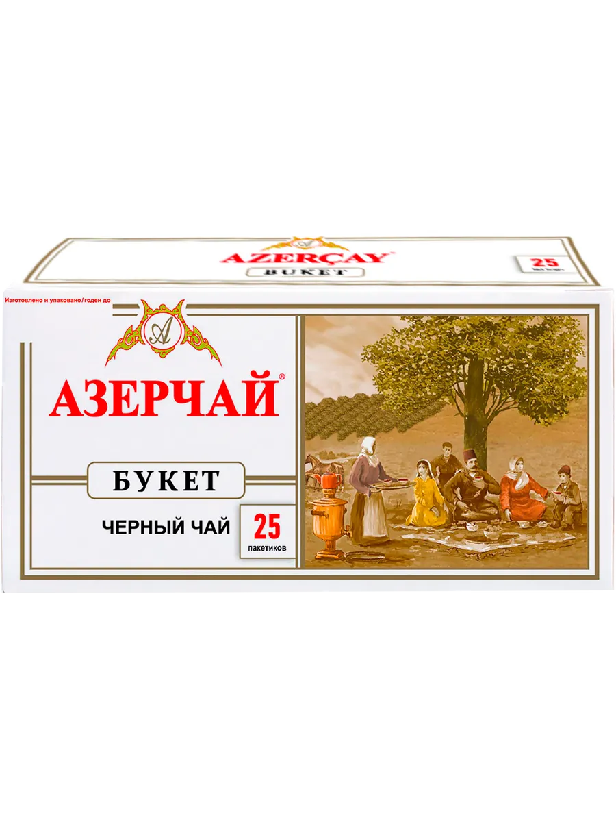 Чай "Азерчай" Букет  25пак.*2г. черн. (без конверта) 