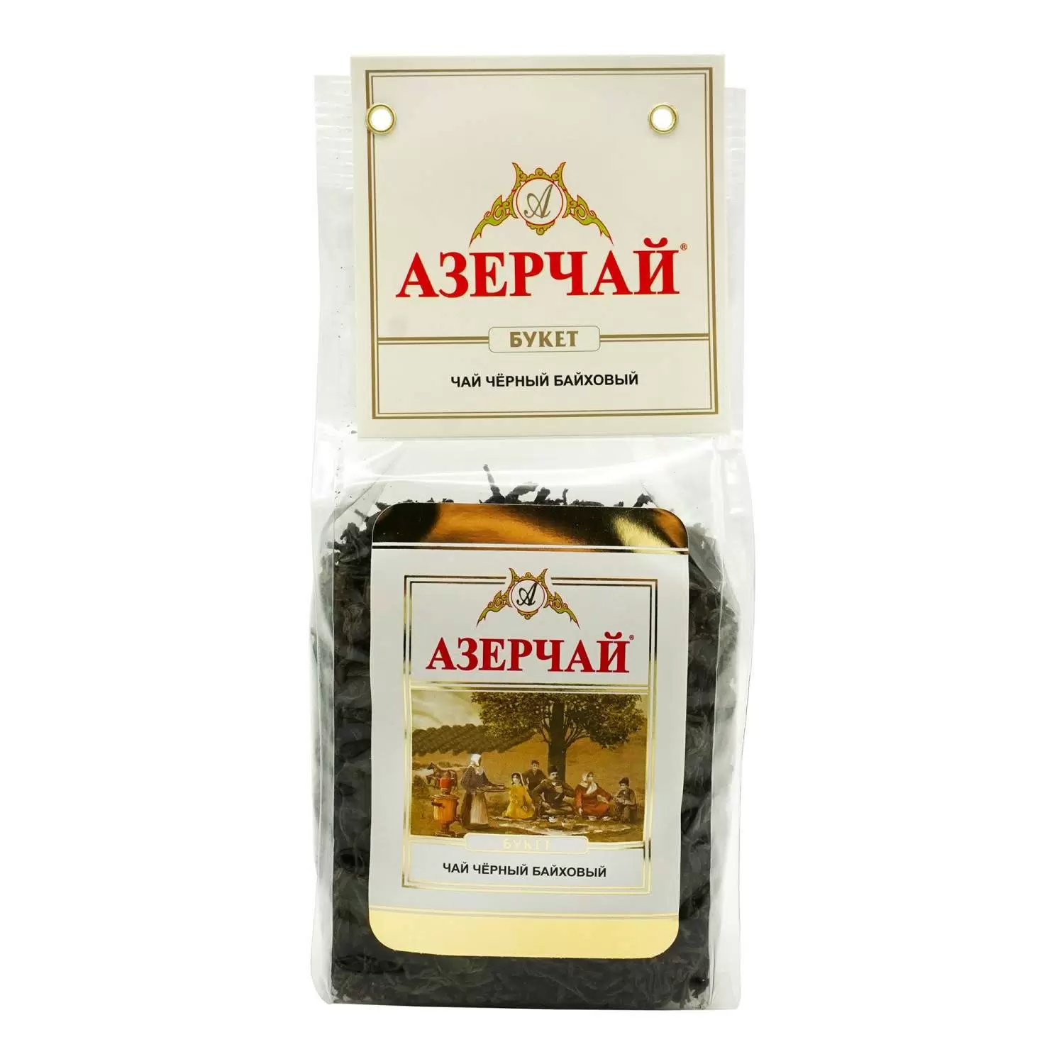 Чай Азерчай БУКЕТ черный кр/лист.  пакет 100г 