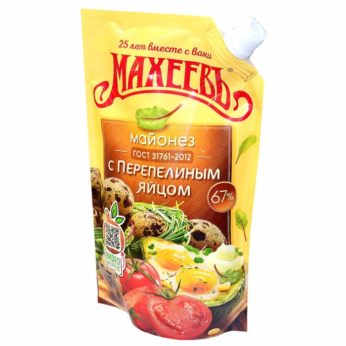 Майонез  "МАХЕЕВЪ" с переп.яйцом 400мл  д/п  50,5% 