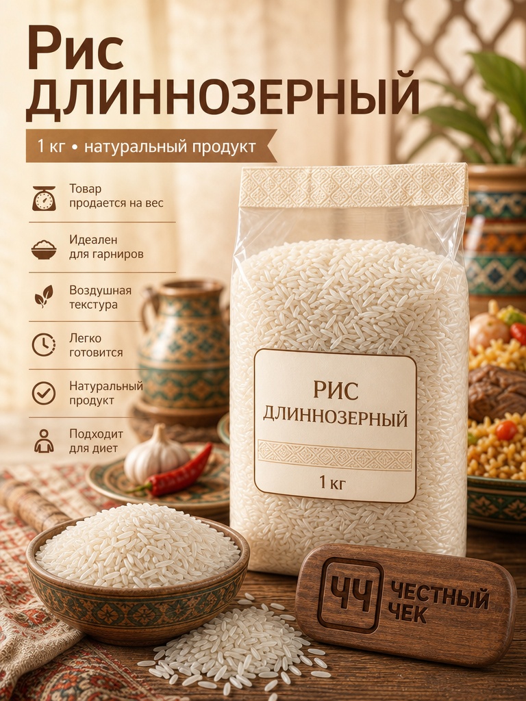 Рис длинный  1 кг