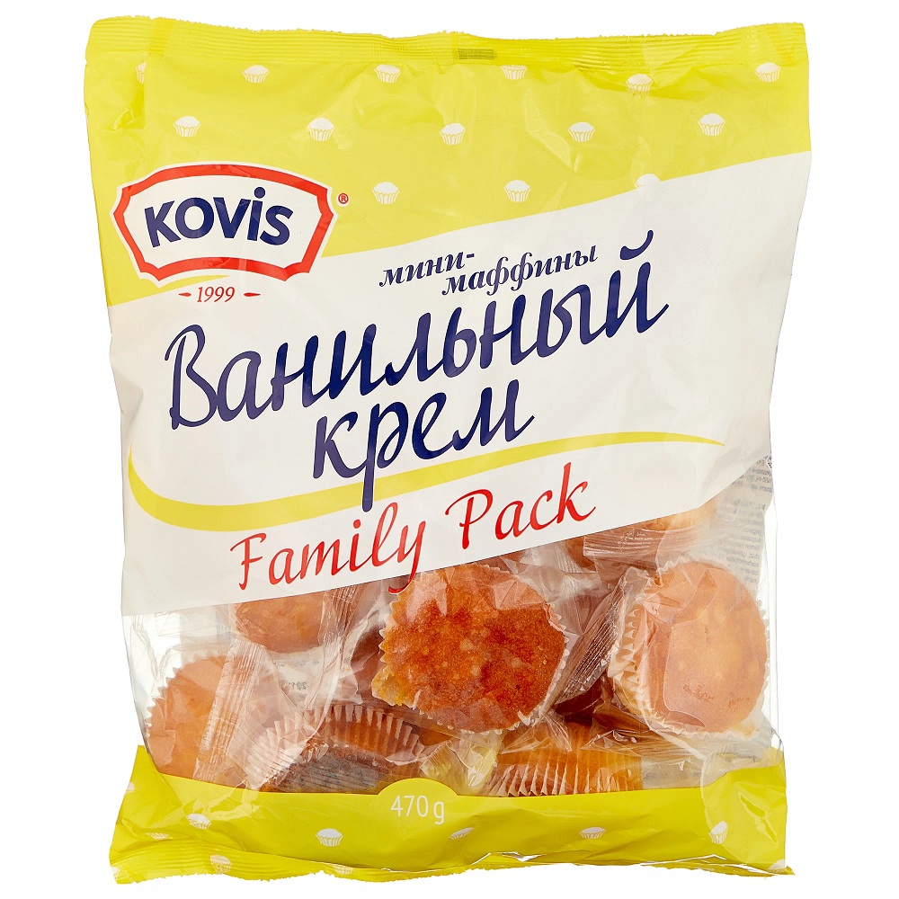 МИНИ- МАФФИНЫ KOVISванильный крем  470г