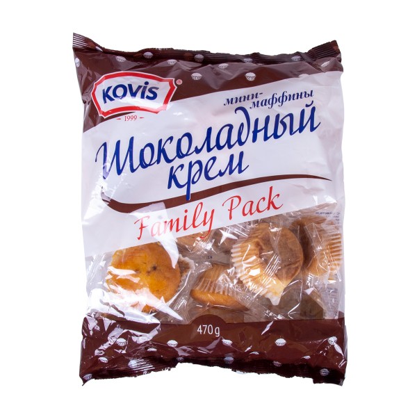 МИНИ- МАФФИНЫ KOVIS шоколадный крем 470г