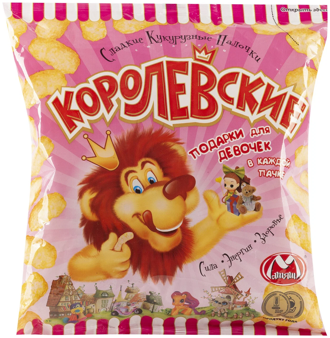 Кукурузные палочки КОРОЛЕВСКИЕ 70г/ (для девочек)