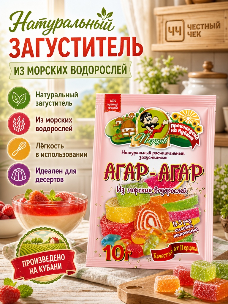  Агар-агар 10г Перцов