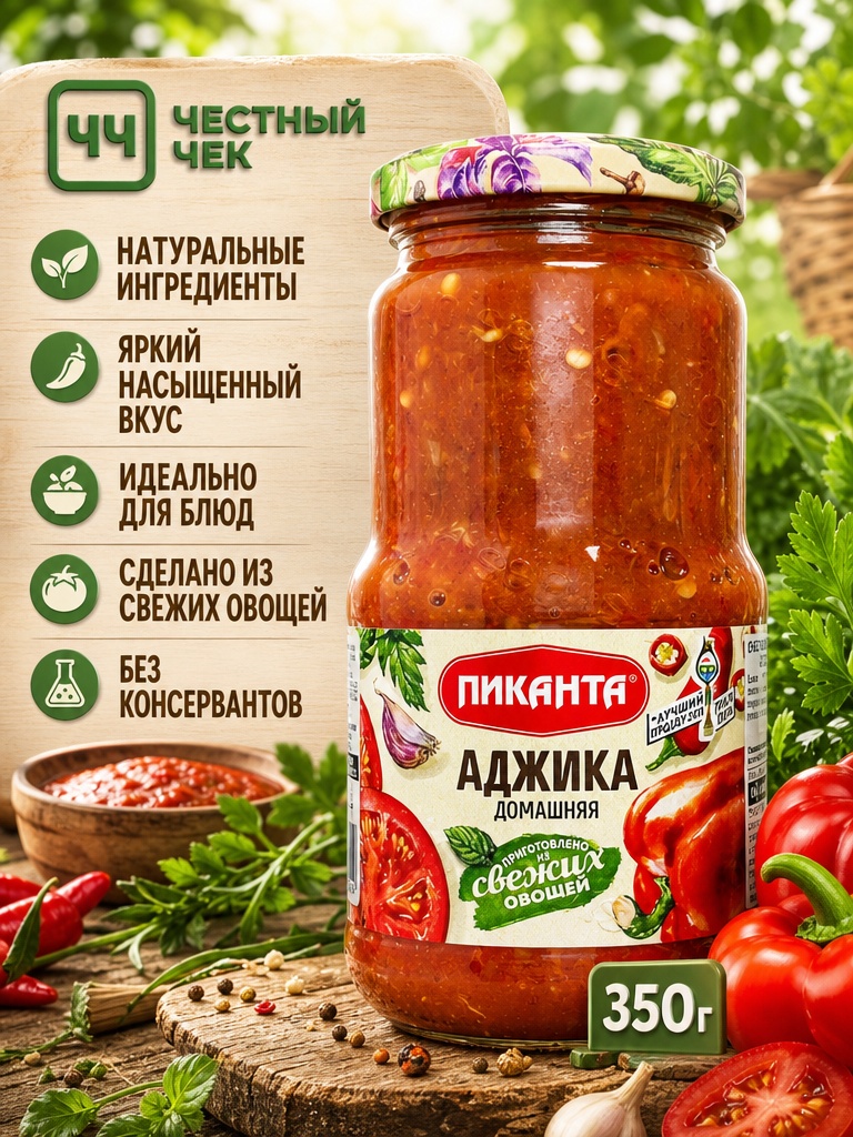 Аджика Домашняя 350гс/б Пиканта