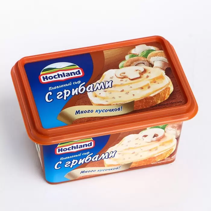 Сыр плавл. ванночка Хохланд с Грибами 400г 55%