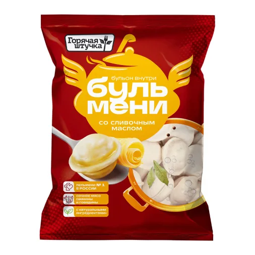 Пельмени Бульмени со сливочным маслом 400г Горячая Штучка 