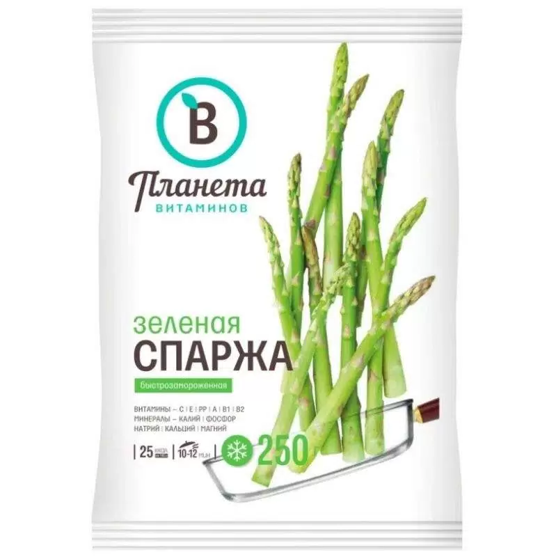 Спаржа зеленая 250г Планета Витаминов