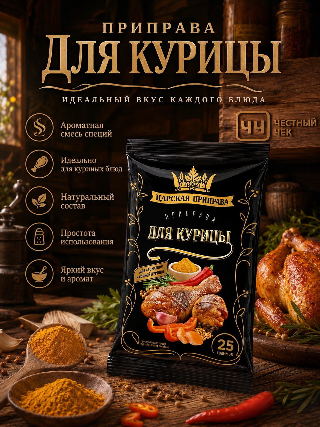 Для курицы 25г м/у Царская Приправа