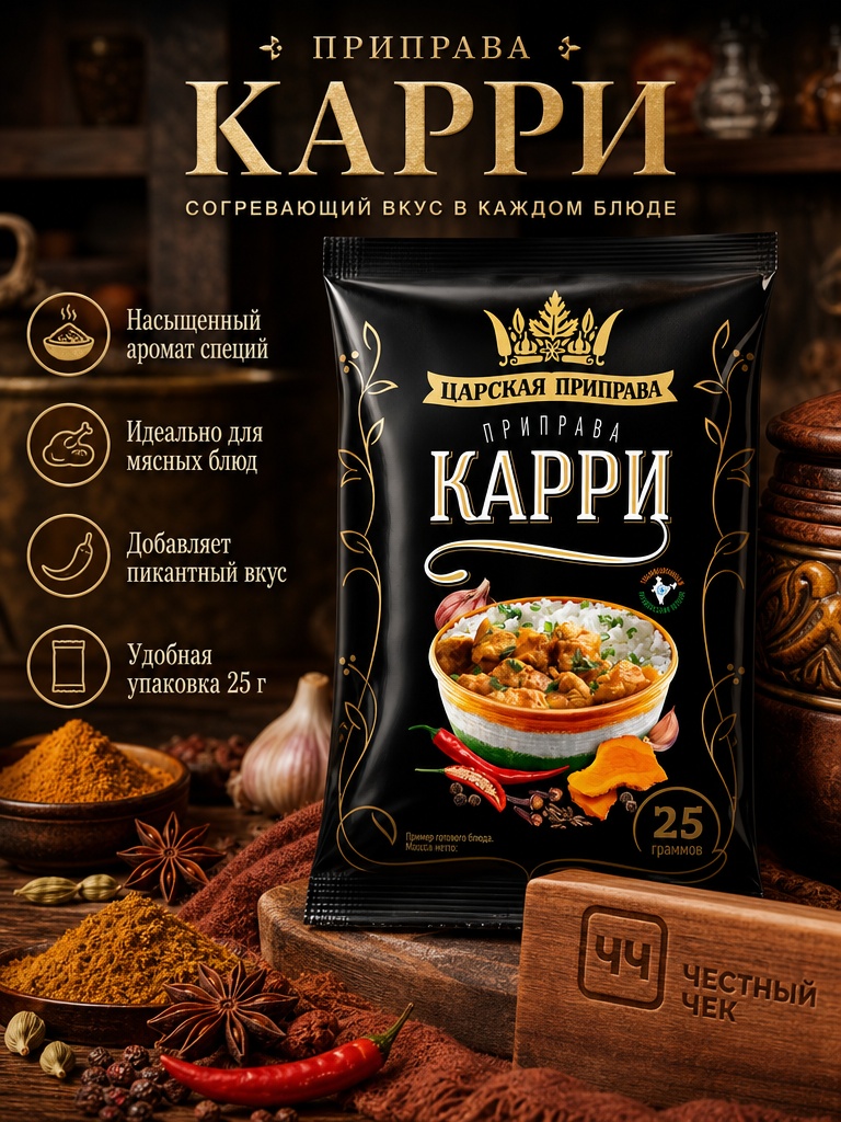 Карри 25г Царская Приправа