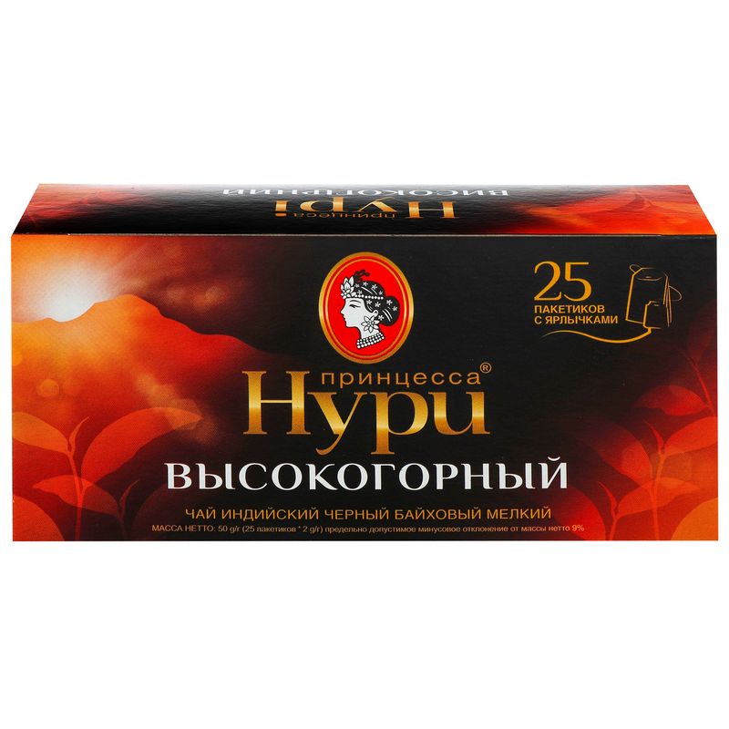 Чай черный Принцесса НУРИ Высокогорный 25пак.