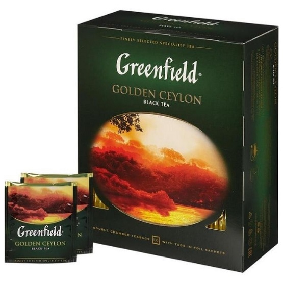 Чай черный ГРИНФИЛД Golden Ceylon 100п