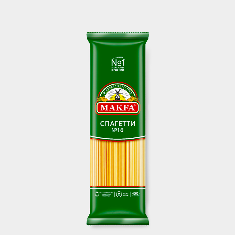 Мак.изделия МАКФА Спагетти №16 400г