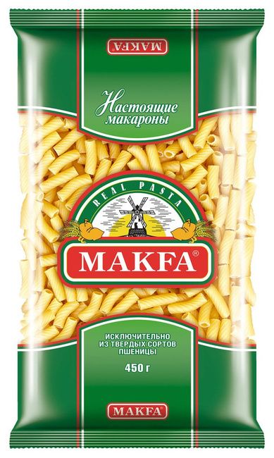 Мак.изделия МАКФА Рожки 400г