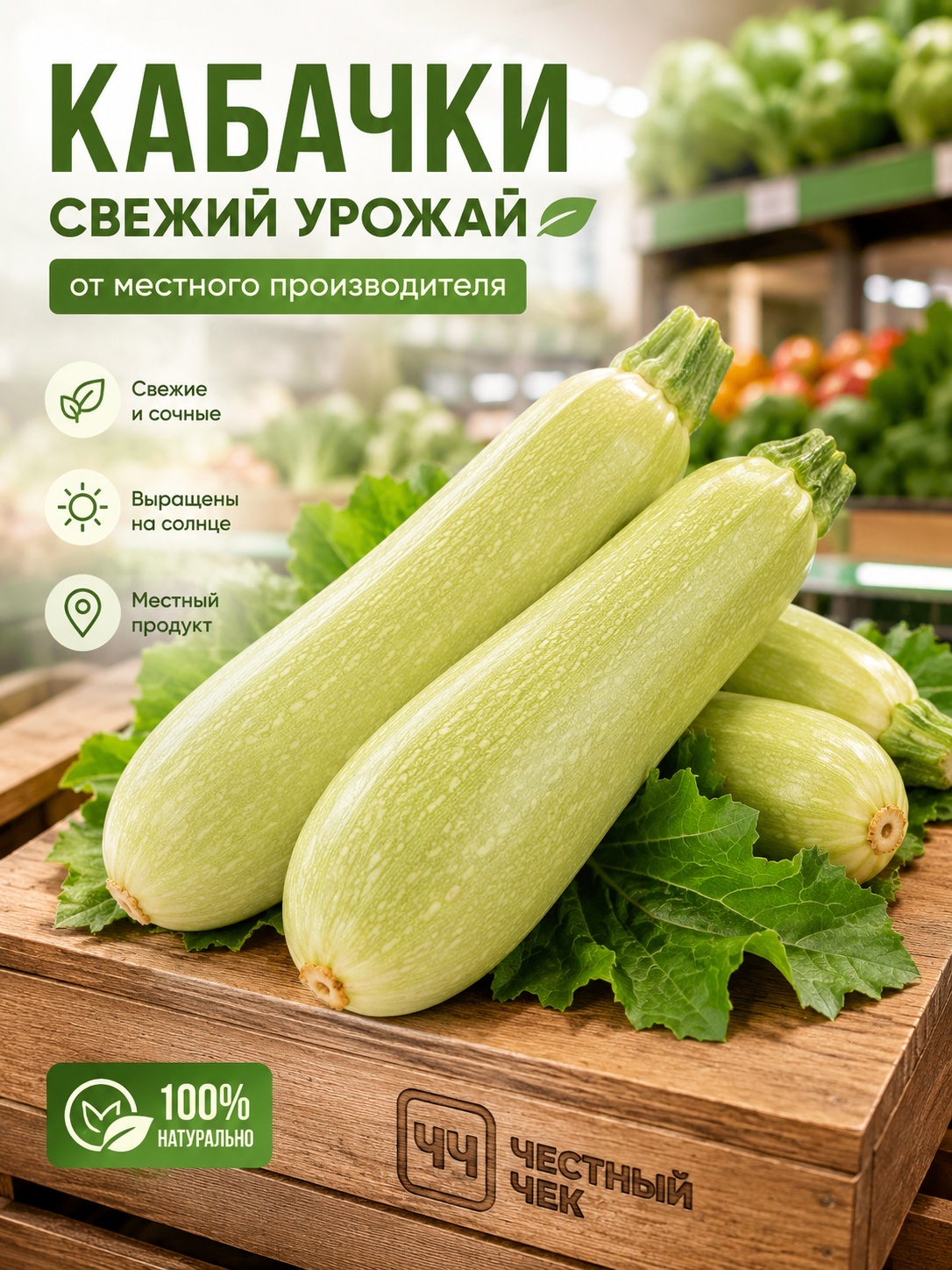 Кабачки 1кг вес