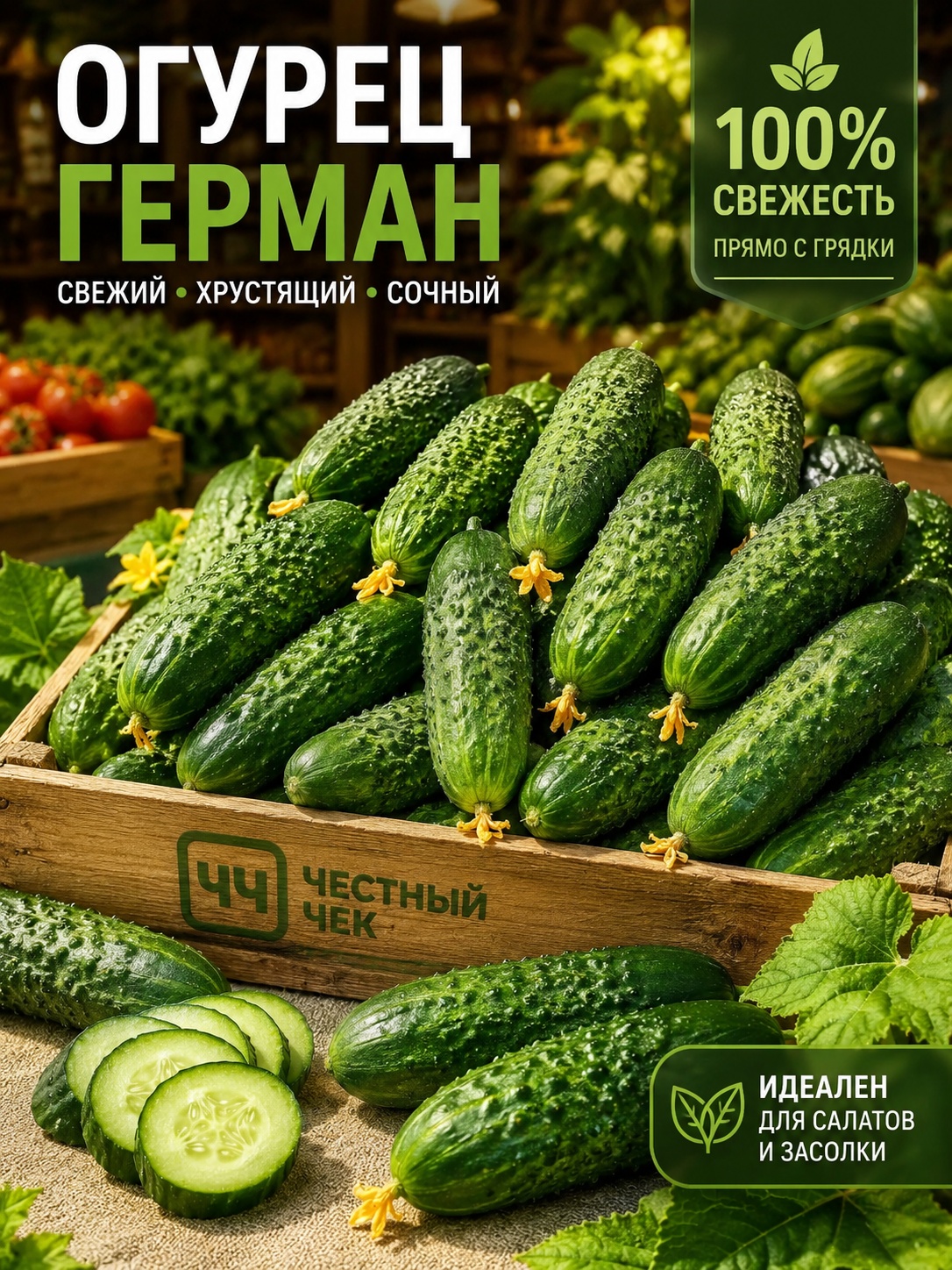 Огурец Герман 1кг вес