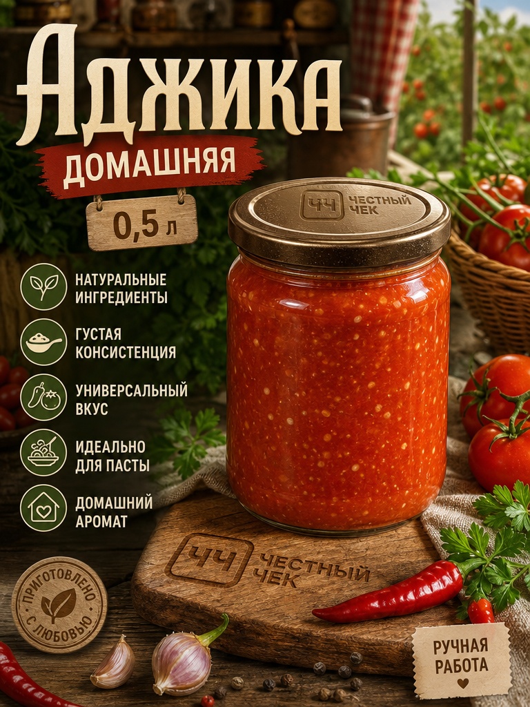 Аджика Домашняя 0,5л с/б