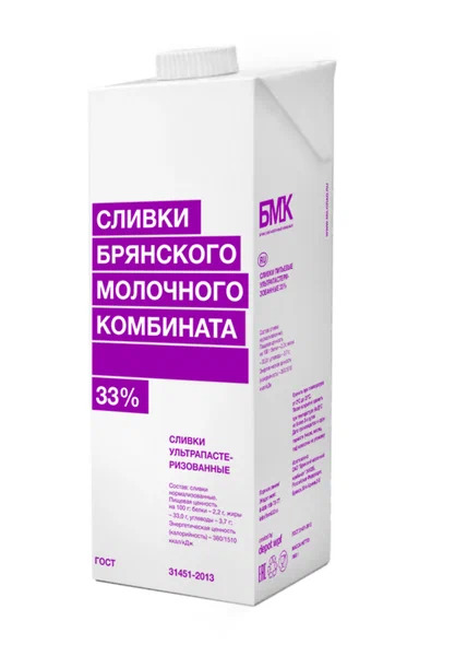 Сливки БМК  33% ультрапаст.1000г