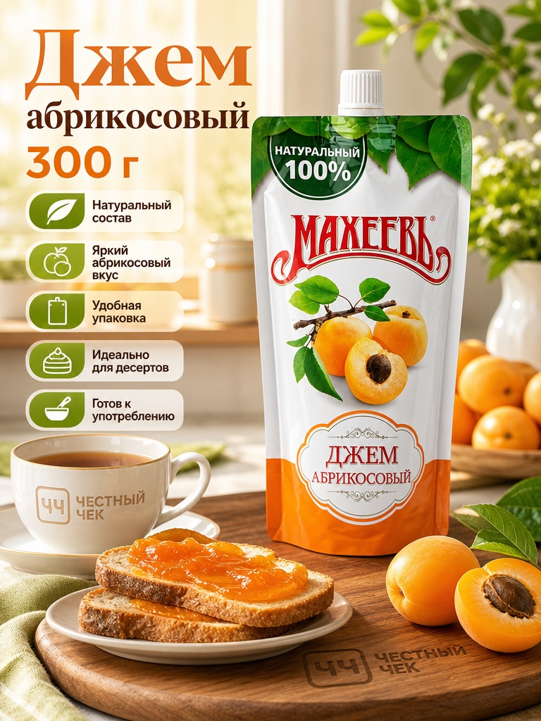 Джем Абрикосовый 300г  м/у Махеев